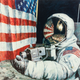 Image for article titled The Fourth Man To Walk On the Moon Also Paints Beautiful Space Art